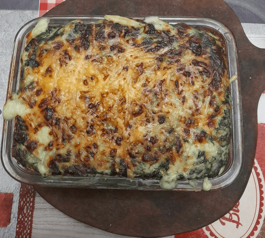 Gratin d’épinards à la béchamel airfryer